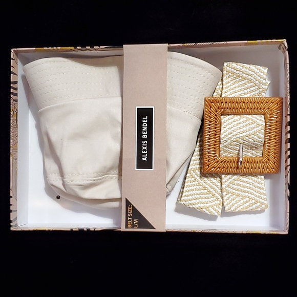 Alexis Bendel Accessories - Alexis Bendel bucket hat & belt set